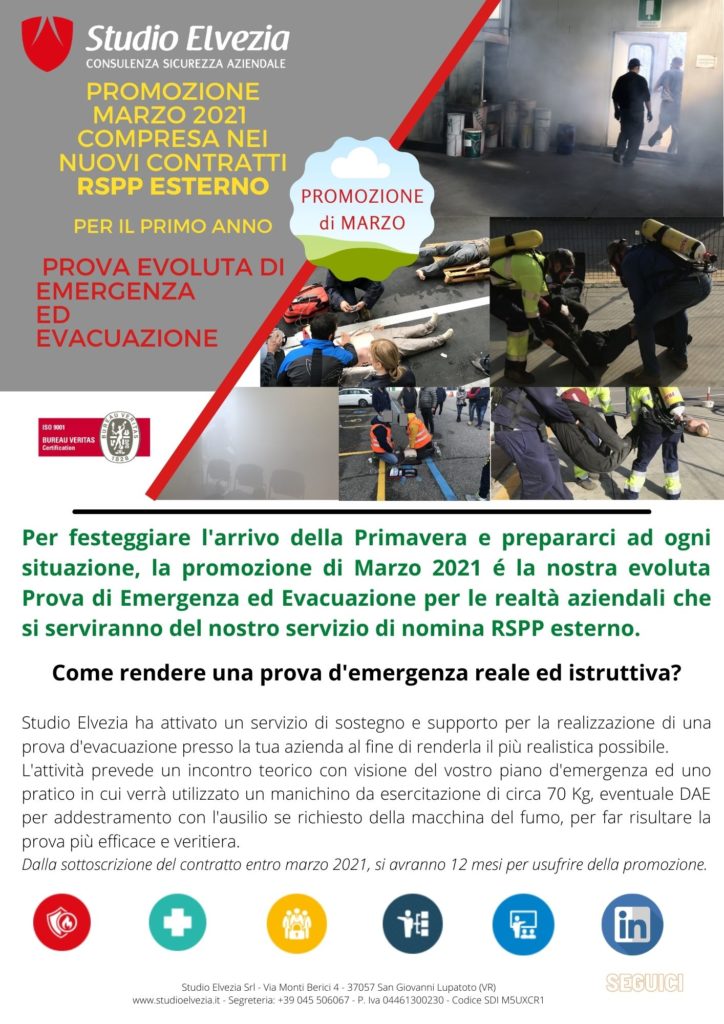 Promozione Marzo Evacuazione